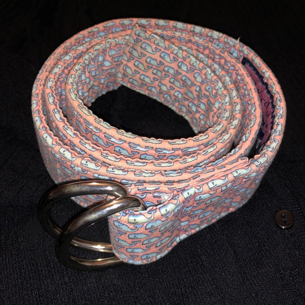 Vineyard Vines Belt Men's L Whale Logo